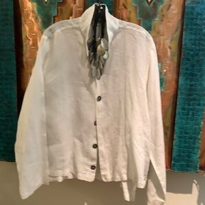 CP Shades jacket,white linen,EUC ,medium [roomy].A Staple‼️